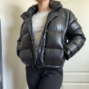 TNA The Super Puff Shorty Cropped goose down puffer jacket
